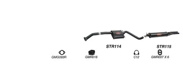 Redback Exhaust System for Holden Statesman (04/1990 - 1995), Caprice (03/1994 - 04/1995) - Brixton 4x4 - Buy Online Now!